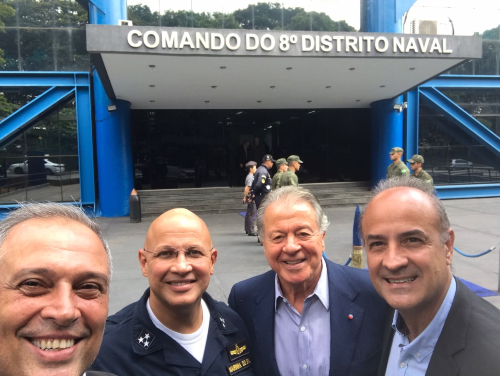 Presidente da ACOBAR se reúne com Comandantes do 8º Distrito Naval em SP